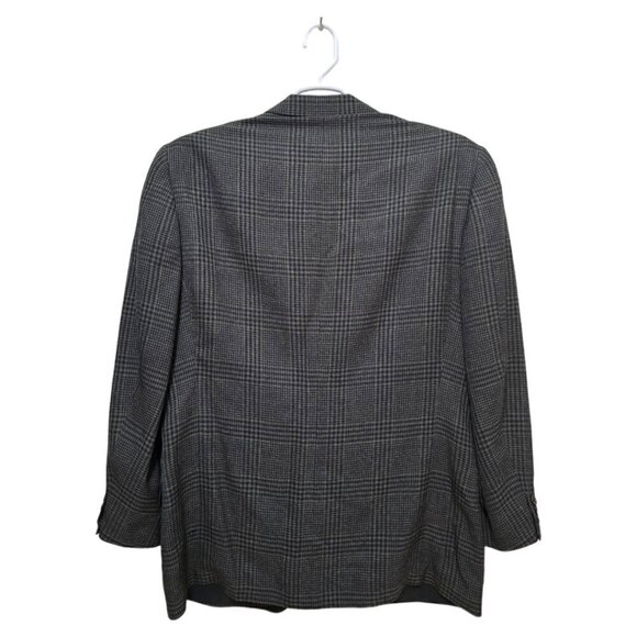 Ermenegildo Zenga Vintage Plaid Soft Single Breasted Blazer Sz 42R - Picture 4 of 11